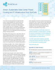 Smart, Sustainable Data Center Power, Cooling and IT Infrastructure from SynCells